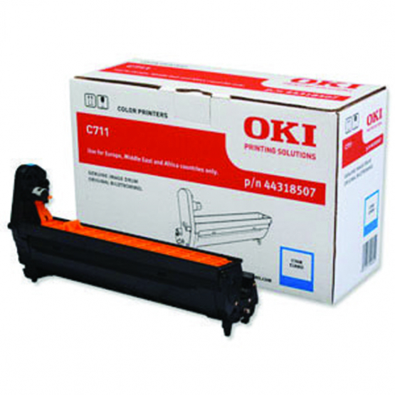 Oki C711 Cyan Original Imaging Drum (44318507) 